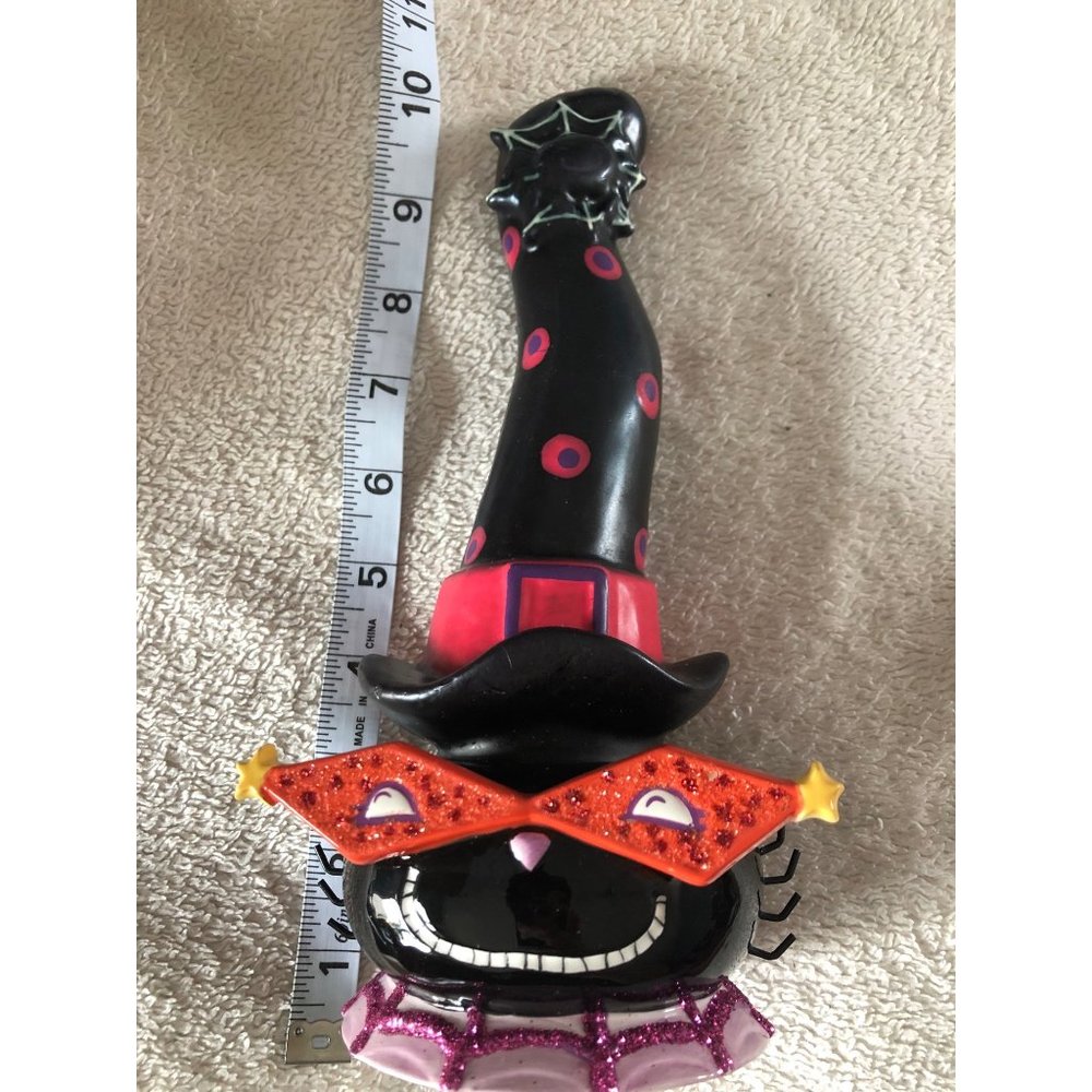Spider Halloween candle and holder
